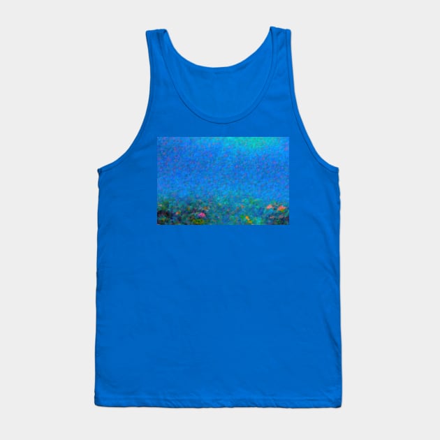 Coral Reef Pointillism Tank Top by cannibaljp